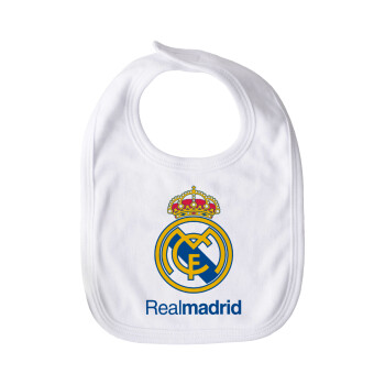 Real Madrid CF, Σαλιάρα Βαμβακερή με Σκρατς μεγάλη (35x28cm)
