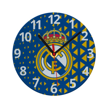 Real Madrid CF, Ρολόι τοίχου γυάλινο (20cm)