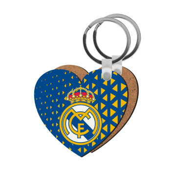 Real Madrid CF, Μπρελόκ Ξύλινο καρδιά MDF