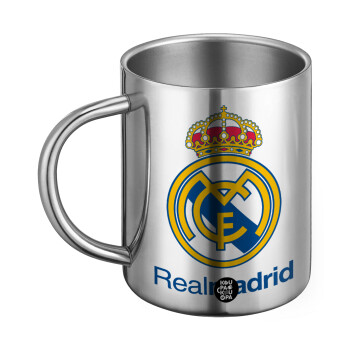 Real Madrid CF, Ανοξείδωτη Μεταλλική Κούπα 450ml - Διπλού Τοιχώματος