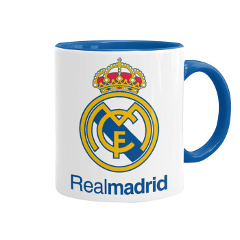 Real Madrid CF, Κούπα χρωματιστή μπλε, κεραμική, 330ml