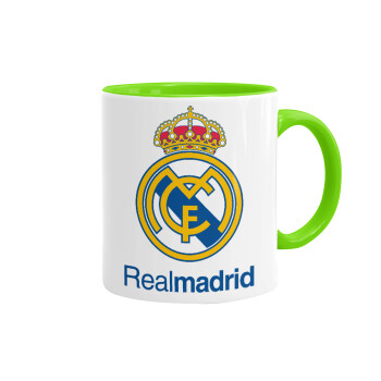 Real Madrid CF, Mug colored light green, ceramic, 330ml