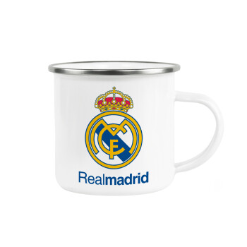Real Madrid CF, Κούπα Μεταλλική εμαγιέ λευκη 360ml