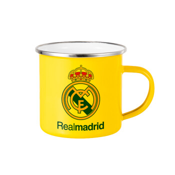 Real Madrid CF, Κούπα Μεταλλική εμαγιέ Κίτρινη 360ml