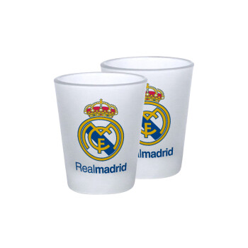 Real Madrid CF, Σφηνοπότηρα γυάλινα 45ml του πάγου (2 τεμάχια)