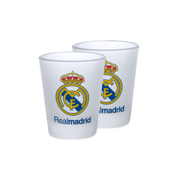 Real Madrid CF, Σφηνοπότηρα γυάλινα 45ml του πάγου (2 τεμάχια)