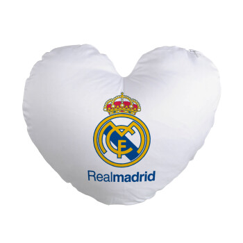 Real Madrid CF, Μαξιλάρι καναπέ καρδιά 40x40cm περιέχεται το  γέμισμα