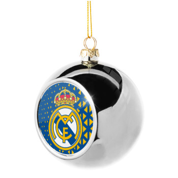 Real Madrid CF, Χριστουγεννιάτικη μπάλα δένδρου Ασημένια 8cm