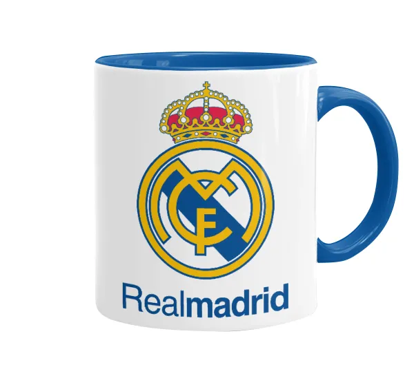 Real Madrid CF — Κούπα χρωματιστή μπλε, κεραμική, 330ml