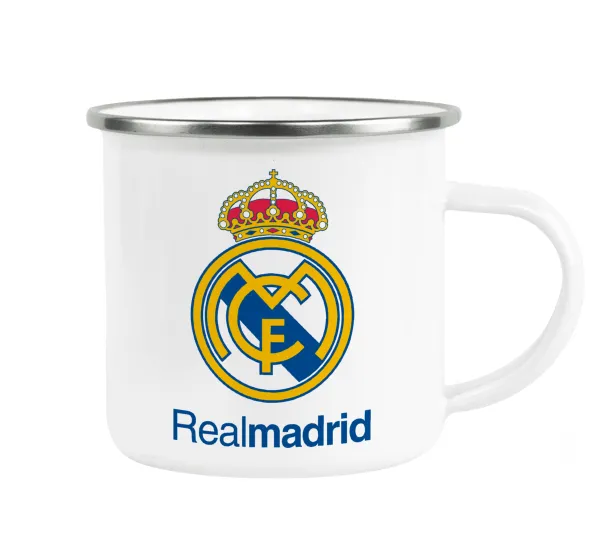 Real Madrid CF — Κούπα Μεταλλική εμαγιέ λευκη 360ml