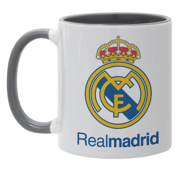 Real Madrid CF — Κούπα χρωματιστή γκρι, κεραμική, 330ml