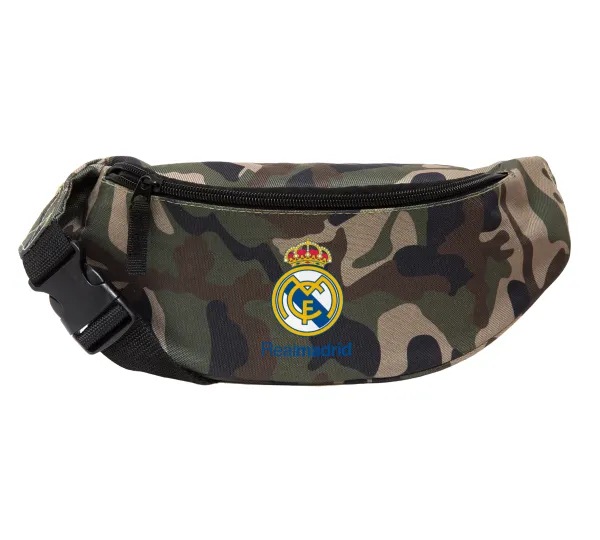Real Madrid CF — Unisex waist bag (banana) in Jungle camouflage color with 2 pockets