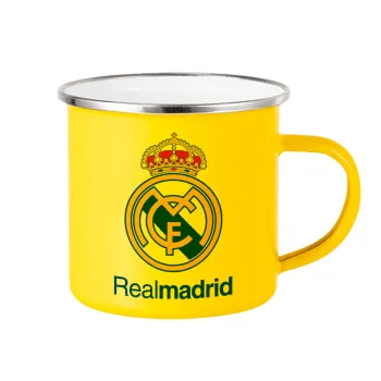 Real Madrid CF, Yellow Enamel Metallic Cup 360ml