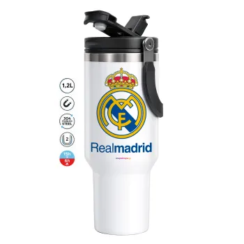 Real Madrid CF, Mega Tumbler με καπάκι, διπλού τοιχώματος (θερμό) 1,2L