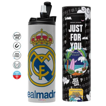 Real Madrid CF, Tumbler stainless steel GREY 600ml