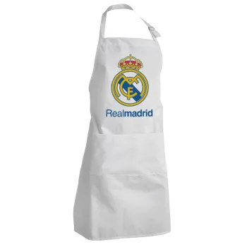 Real Madrid CF, Adult Chef Apron (with sliders and 2 pockets)