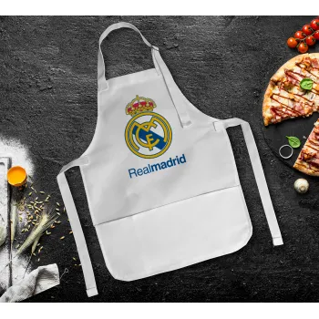 Real Madrid CF, Ποδιά Σεφ Ολόσωμη Παιδική (με ρυθμιστικά και 2 τσέπες)