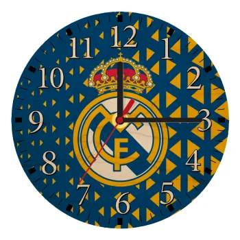 Real Madrid CF, Ρολόι τοίχου ξύλινο plywood (20cm)