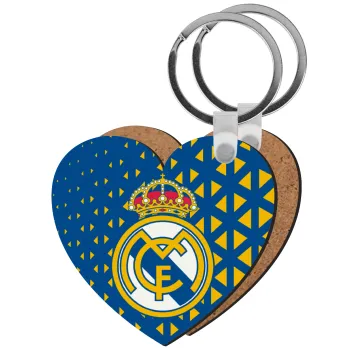 Real Madrid CF, Μπρελόκ Ξύλινο καρδιά MDF