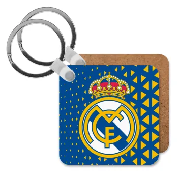 Real Madrid CF, Μπρελόκ Ξύλινο τετράγωνο MDF