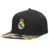 Καπέλο Ενηλίκων Flat Snapback Μαύρο/Παραλλαγή, (100% ΒΑΜΒΑΚΕΡΟ TWILL, ΕΝΗΛΙΚΩΝ, UNISEX, ONE SIZE)
