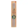 Easter Set, wooden keychain & scented Easter candle flat (30cm) (GRAY)