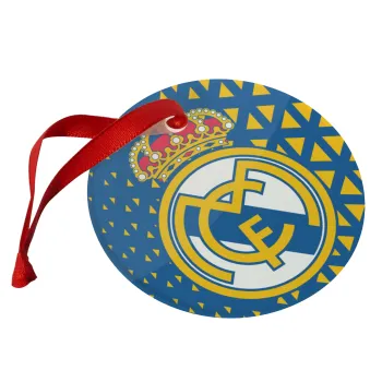 Real Madrid CF, Christmas ornament glass 9cm