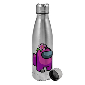 Among US girl, Metallic water bottle, stainless steel, 750ml