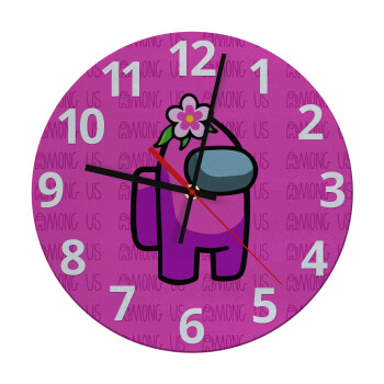 Among US girl, Ρολόι τοίχου γυάλινο (30cm)