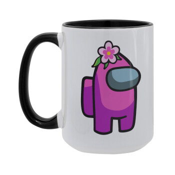 Among US girl, Κούπα Mega 15oz, κεραμική Μαύρη, 450ml