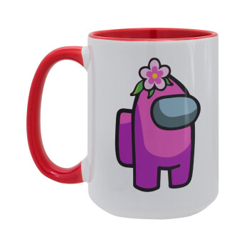 Among US girl, Κούπα Mega 15oz, κεραμική Κόκκινη, 450ml