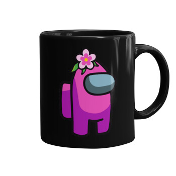 Among US girl, Mug black, ceramic, 330ml