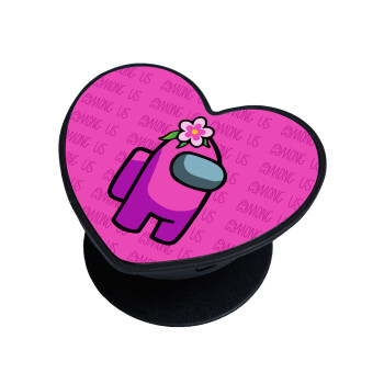 Among US girl, Phone Holders Stand  καρδιά Μαύρο Βάση Στήριξης Κινητού στο Χέρι