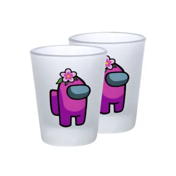 Among US girl, Σφηνοπότηρα γυάλινα 45ml του πάγου (2 τεμάχια)