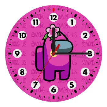 Among US girl, Ρολόι τοίχου ξύλινο (20cm)