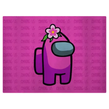 Among US girl, Επιφάνεια κοπής γυάλινη (38x28cm)