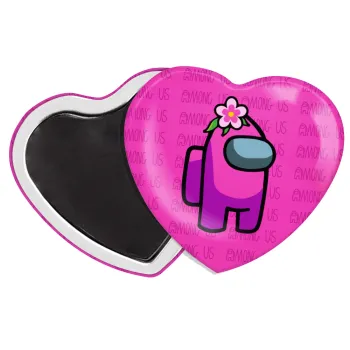 Among US girl, Μαγνητάκι καρδιά (57x52mm)