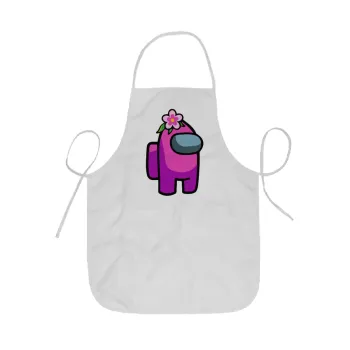 Among US girl, Ποδιά Σεφ ολόσωμη κοντή  Παιδική (44x62cm)