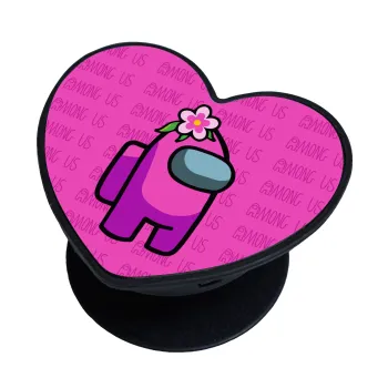 Among US girl, Phone Holders Stand  καρδιά Μαύρο Βάση Στήριξης Κινητού στο Χέρι