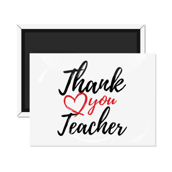 Thank you teacher, Ορθογώνιο μαγνητάκι ψυγείου διάστασης 9x6cm