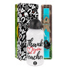 Easter Set, metallic aluminum water bottle (500ml) & scented flat candle (30cm) (TURQUOISE)