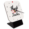 Quartz Wooden table clock with hands (10cm)
