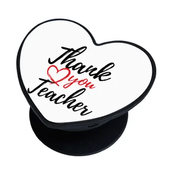 Thank you teacher, Phone Holders Stand  καρδιά Μαύρο Βάση Στήριξης Κινητού στο Χέρι