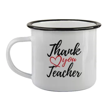 Thank you teacher, Κούπα εμαγιέ με μαύρο χείλος 360ml
