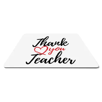 Thank you teacher, Mousepad ορθογώνιο 27x19cm