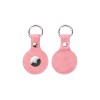 PU AirTag Keychain Holder Θήκη Μπρελόκ δέρμα (ΡΟΖ) — 1