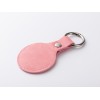 PU AirTag Keychain Holder Θήκη Μπρελόκ δέρμα (ΡΟΖ) — 5