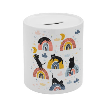 Γατούλες, Κουμπαράς πορσελάνης με τάπα