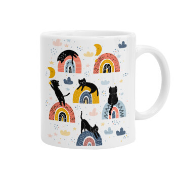 Γατούλες, Ceramic coffee mug, 330ml (1pcs)