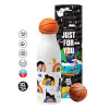 Bascetball Metal mug thermos, double wall, 550ml